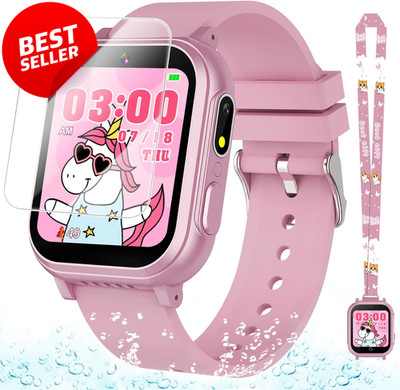 Waterproof Kids Smart Watch for Girls Ages 5-12 HD Dual Camera Games - US