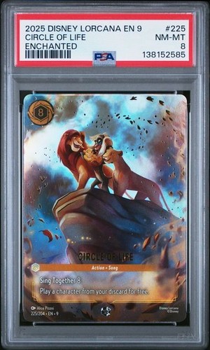 Circle of Life graded PSA 8 for sale on eBay