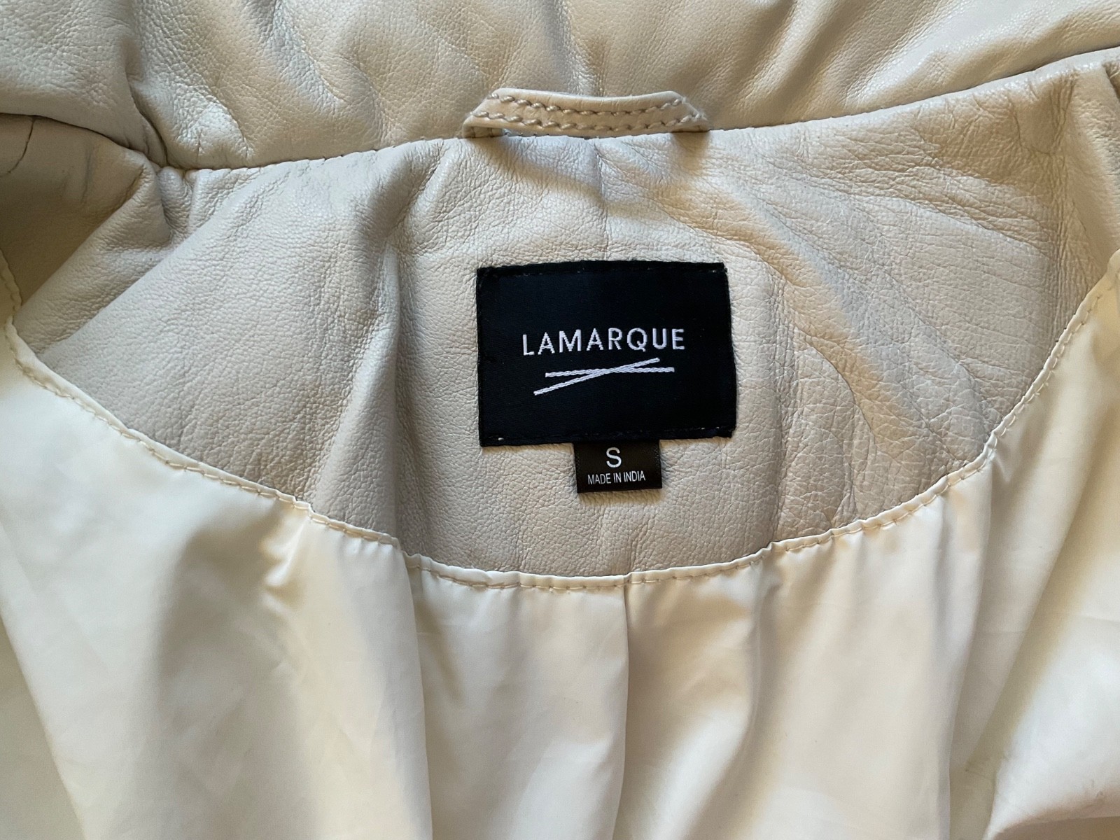 Lamarque Iris Lamb Leather Down Puffer Women's De… - image 6