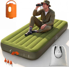 Twin XL Camping Mattress, Rechargeable Cordless Pump