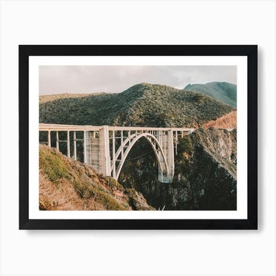 Bixby Bridge Kunstdruck gerahmt Wandbild Poster Leinwanddruck Bild