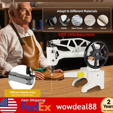 Manual Hand Cobbler Shoe Repair Machine Nylon/Cotton Line Sewing Machine USA