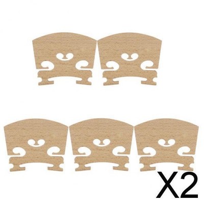 2x5 Stücke Ahornholz Violink Bridge für 4/4 Vollgröße Violine Fiddle
