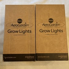 Lot Of 2 Aerogrow Pack Of 2 New 4 Total Deluxe B 100340 Indoor Grow Light Bulbs