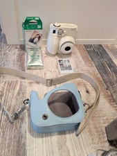 Fujifilm Instax Mini 7S Camera Bundle w/ Blue Case Film 19 Photos