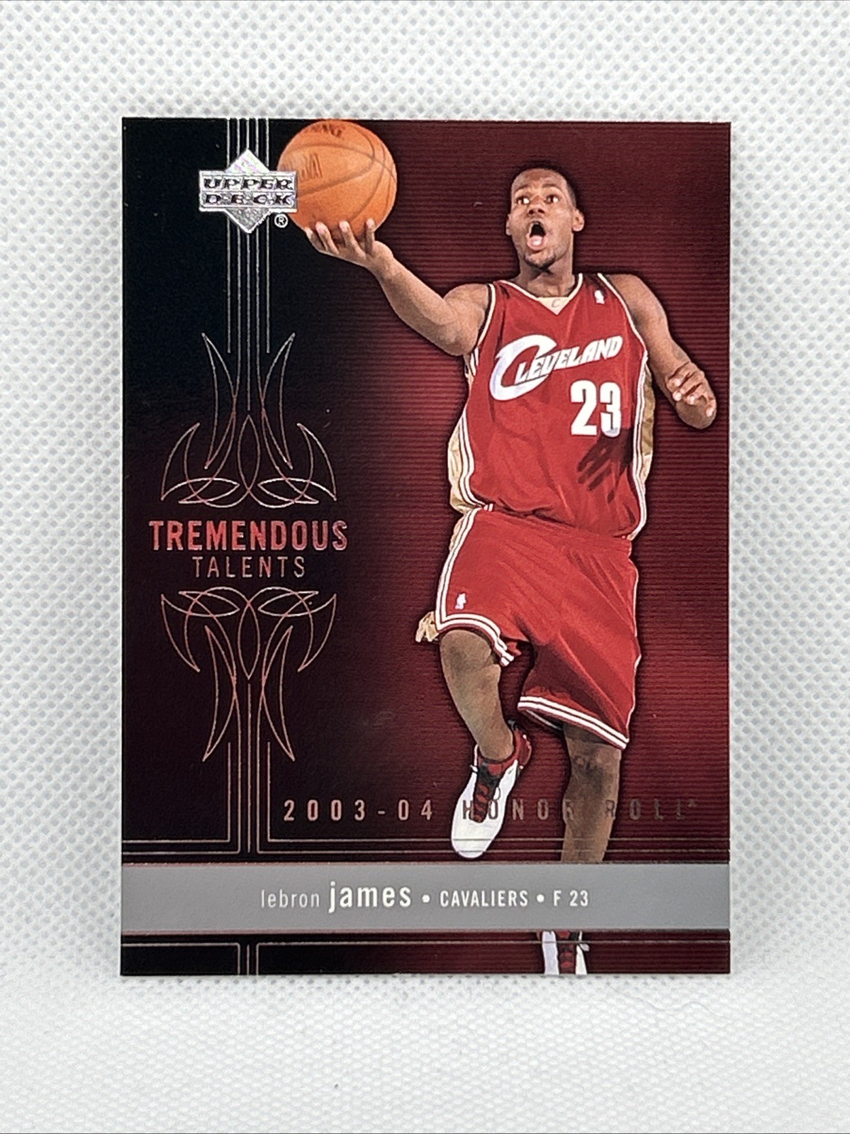 2003-04 Upper Deck Honor Roll LeBron James Tremendous Talents Rookie Cavaliers