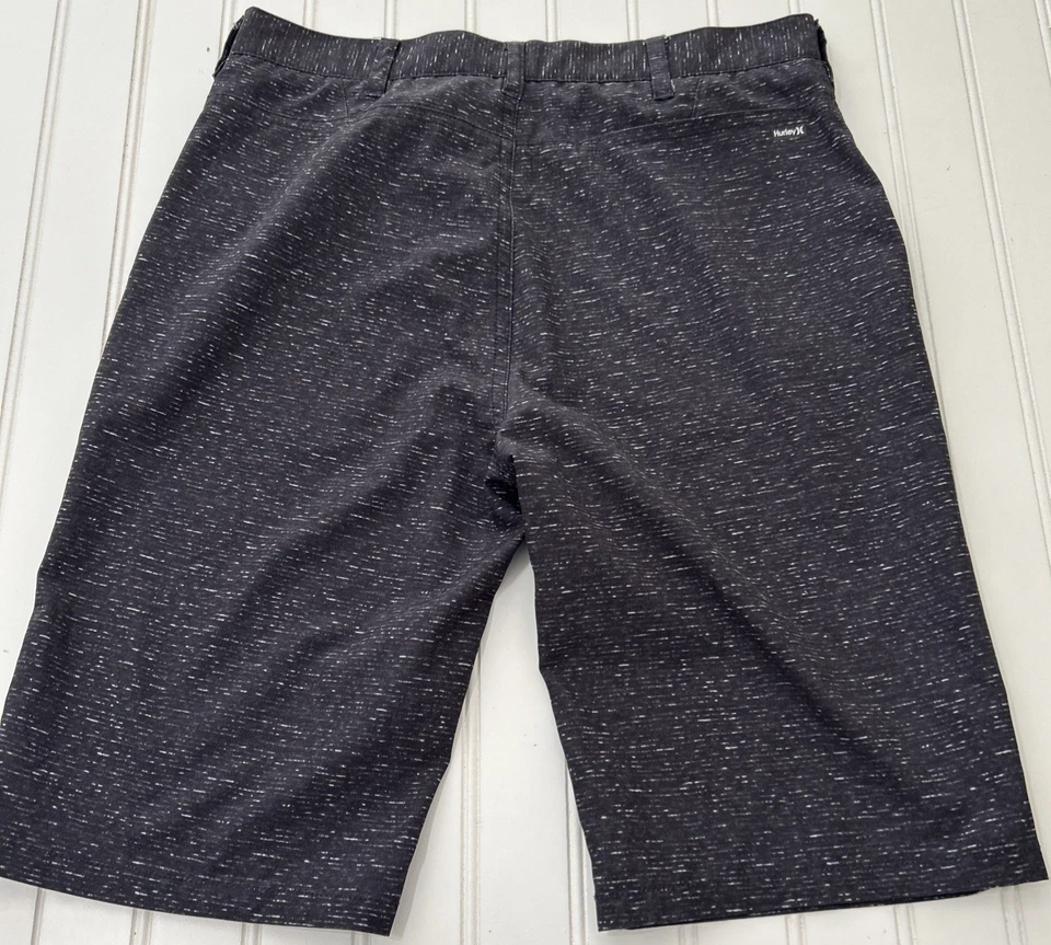 Hurley Boys 16 Nike Dri-Fit Black Golf Shorts Summer Hike Gym Beach Stretch - Image 2 of 4