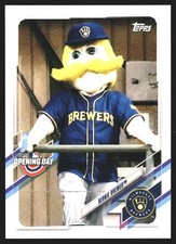 Bernie Brewer 2021 Topps Opening Day #M-8 Mascots Milwaukee Brewers