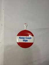 Vtg Vote For Calvin Coolidge Seagrams Keep Cool-idge Political Button Tab Back