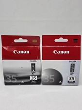 Canon Pixma PGI-35 Black Ink Cartridge Lot Of 2 Sealed Box New
