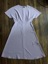 Light Pink SHEIN Dress Size M Knee Length Dress With Back Zipper