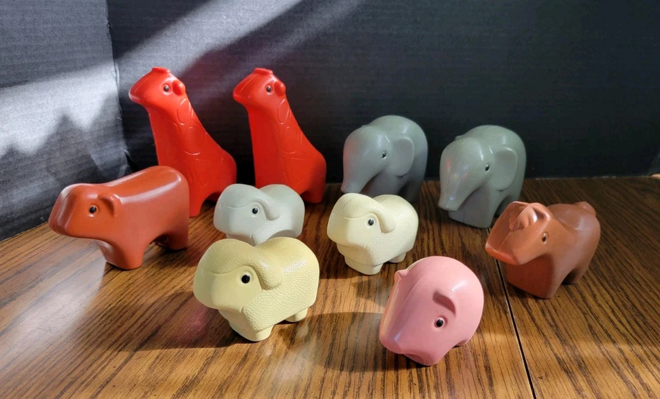 De Colección Little Tikes Tots Pequeños Arca de Noé Juguetes Animales Caballo Oveja Vaca Cerdo Jirafa  Foto 2 de 4