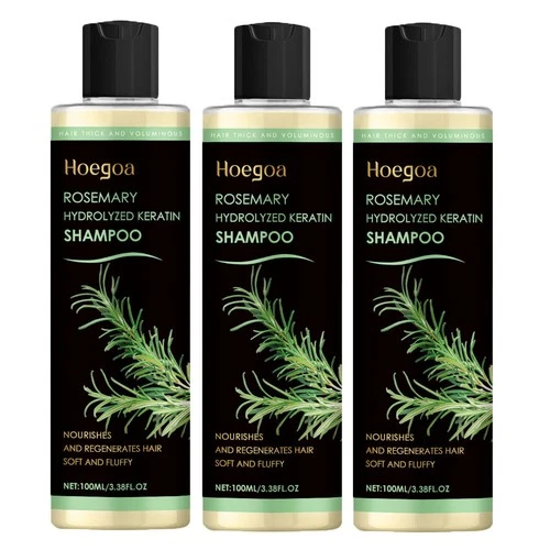 3 Pack Organic Rosemary Hair Growth Shampoo for Women and Men-Natural Thickening