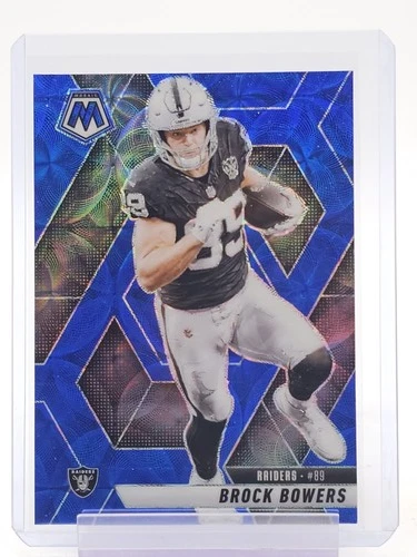 BROCK BOWERS 2025 PANINI MOSAIC BLUE SCOPE PRIZM #5 RAIDERS Q3668-1