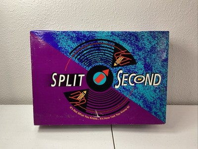 Vintage ''Split Second'' Board Game by Parker Brothers - 1992 Ed - 100% Complete!