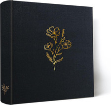 Photo Album 4X6 200 Photos, 200 Pockets 4  X6  Picture Album, Linen Fabric Cover