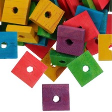100 Pcs Parrot Wooden Chip Toys Pet Bite Toys Teeth Grinding Toys