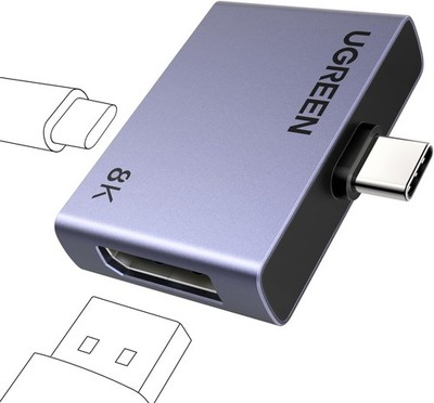 USB-C auf DisplayPort Adapter 8K 60Hz für MacBook iPhone iPad Thunderbolt 4/5