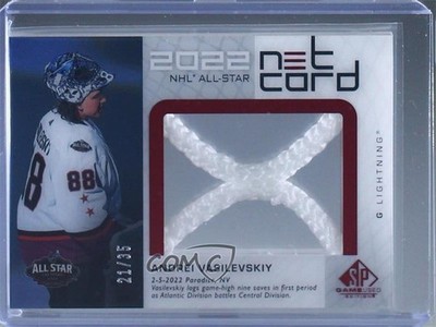 2022-23 SP Game Used NHL All-Star Net Cord Relics 21/35 Andrei Vasilevskiy 19qt