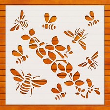 Reusable Bee Flowers Stencil Template for Wall Art  DIY Crafts - StencilAir