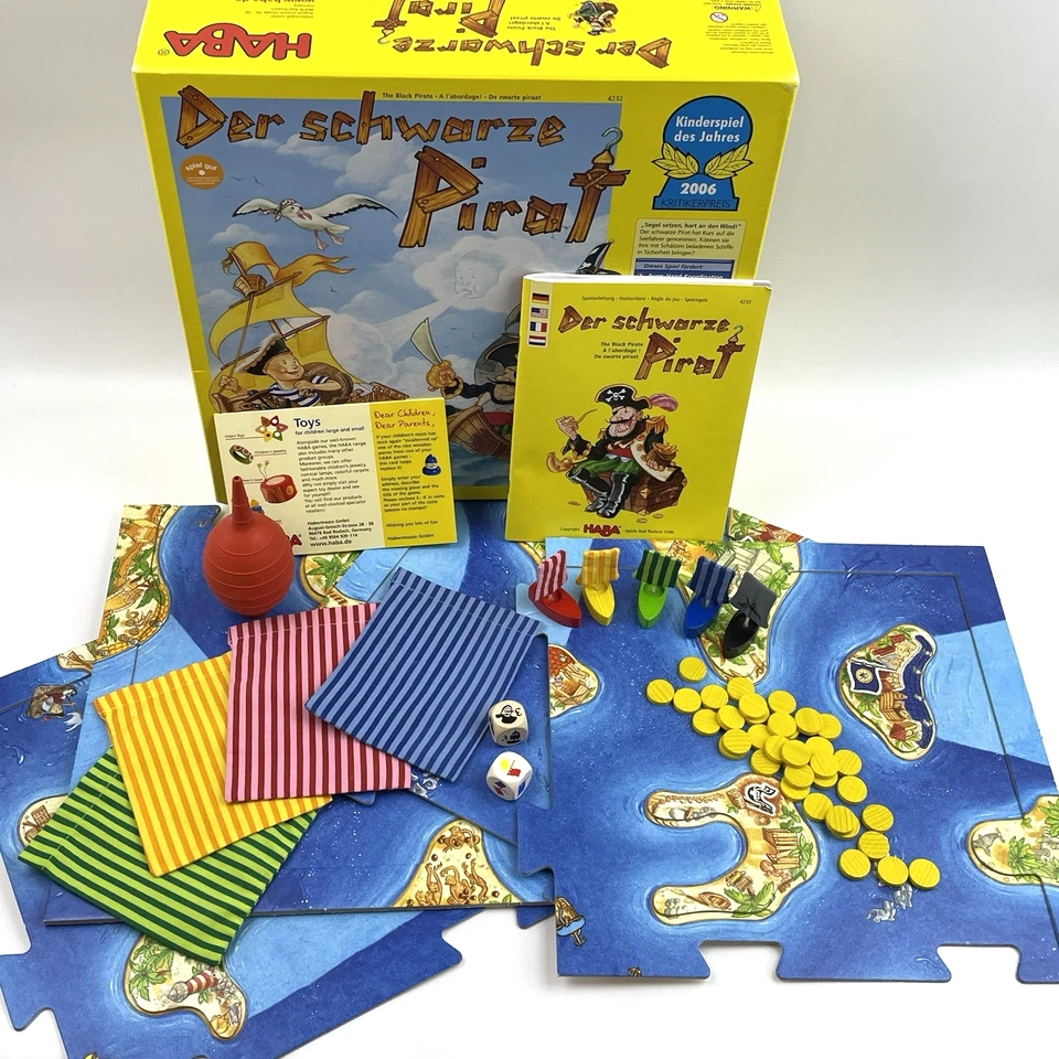 HABA Der schwarze Pirat | Kinderspiel des Jahres 2006 | Brettspiel komplett - Bild 2 von 4