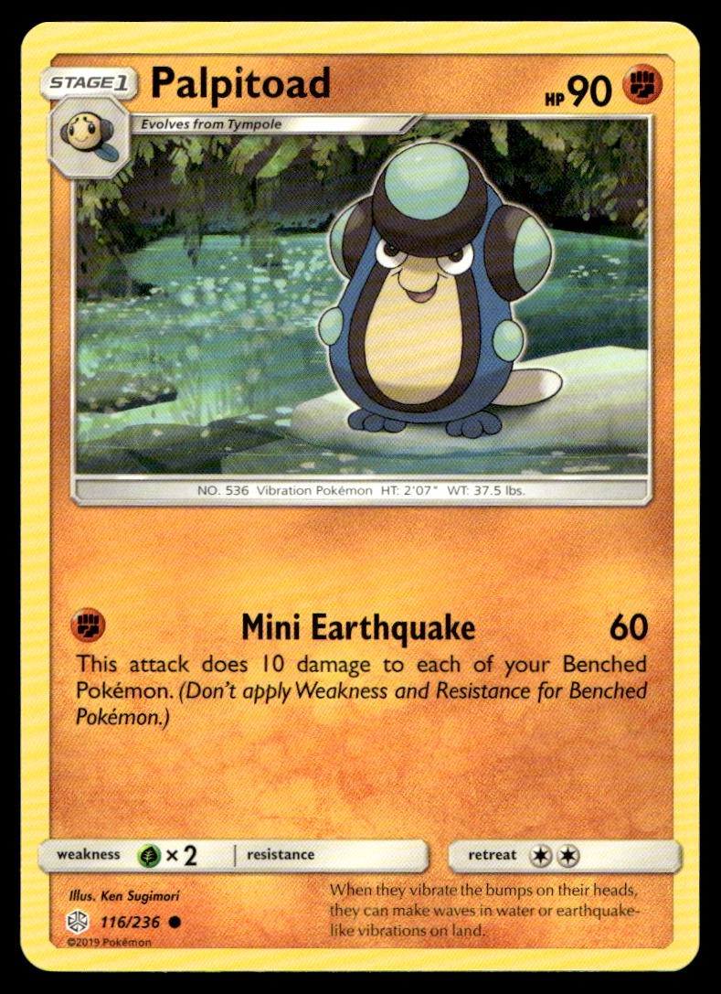 NM Palpitoad [SM - Cosmic Eclipse 116/236] Common Pokemon TCG