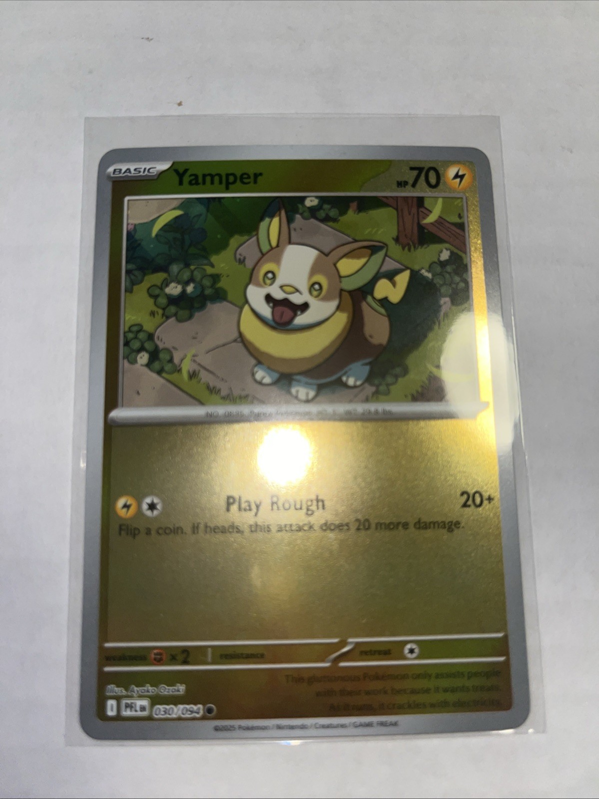 Yamper 030/094 Me02: Phantasmal Flames Reverse Holo