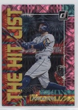 2022 Panini Donruss The Hit List Pink Fireworks Jose Altuve #THL-10 rs2