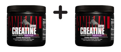 2 x Universal Nutrition Animal Creatine Chews (120) Fruit Punch (160,41 EUR/kg)