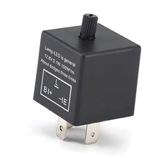 LED Relay Turn Signal, 3 Pin Waterproof Car Flasher, Plug-and-Play Resolve