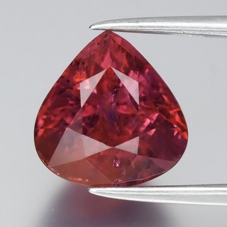 💎 2.86ct 8.8x8.5mm Pear Natural Purplish Pink Tourmaline Unheated Africa Gem