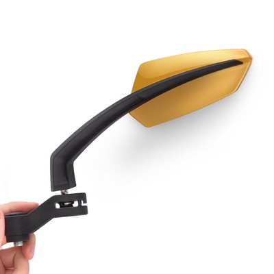 KiWAV Tulip Gold & Black Rear Side View Mirrors for TGB Bellavita X-MOTION BULL