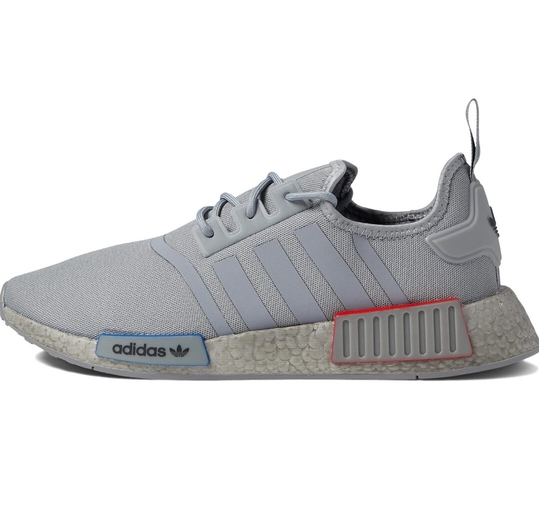 Adidas NMD R1 Grey Red Blue Boost Running Shoe Boost Tech (GX9524) Mens  Size