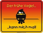 Humor Refrigerator Magnet The Early Bird Can Go To Hell Refrigerator Magnet Sign