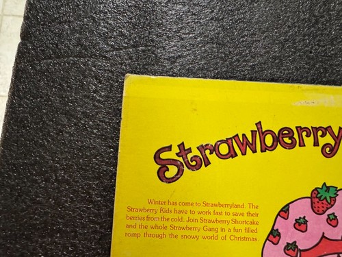 VTG 1980 Strawberry Shortcake Christmas Vinyl LP Record Album Kid Stuff - Good - Picture 7 of 14