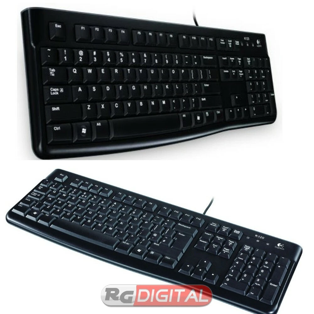 Logitech K120 Tastiera Cablata USB: Layout Olandese-Belga AZERTY, Resistente Agli Schizzi, Full Size - 2