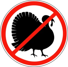 STICKER ATTITUDE NO TURKEYS