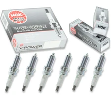 6 pc NGK 7787 LFR6C-11 V-Power Spark Plugs for K20HR-U11 90919-01236 3381 jd