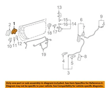 GM OEM 04-13 Corvette,XLR Door Lock Hardware-Handle Switch 22751230