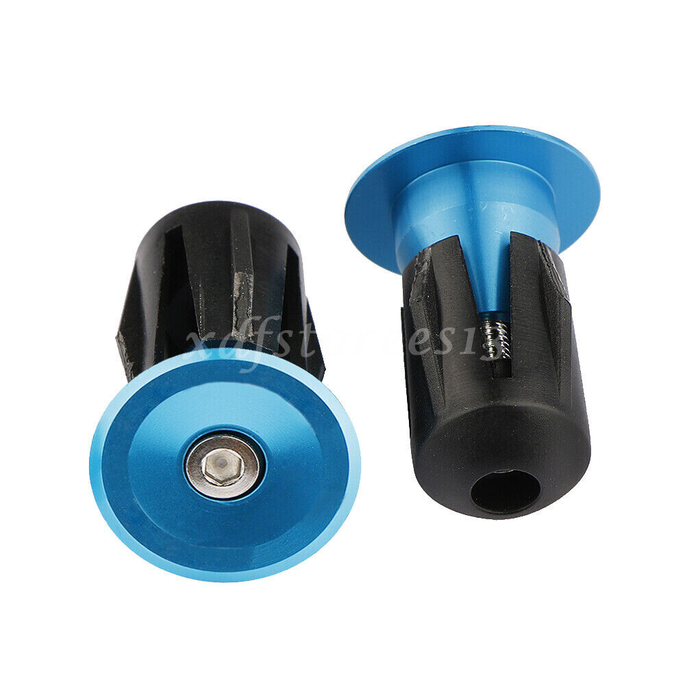 Pair Bike Bicycle Aluminum Handle barCap Plug Handle Bar Caps End Plugs ...