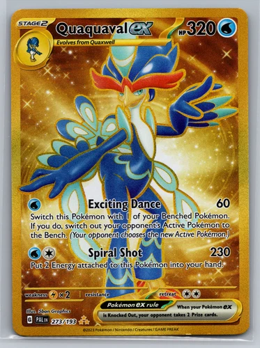 Quaquaval ex 273/193 Paldea Evolved 2023 English Pokémon Card