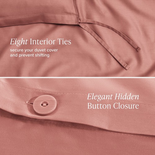 Bare Home Organic Cotton Sateen Duvet Cover Set - Smooth Sateen Weave - Picture 34 of 71