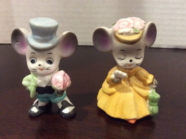 Vintage Mouse Figurines Set Collectibles ~ 3