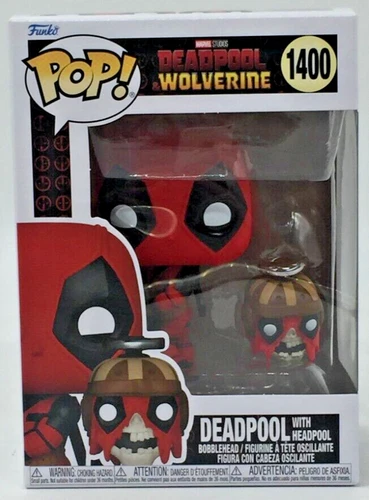 Funko Pop! Marvel MCU Deadpool With Headpool #1400 With Pop Protector