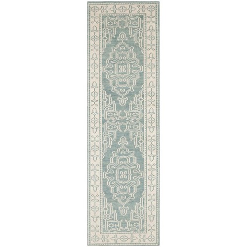 Safavieh Meadow Läufer 60x20 Cm – Modernes Abstraktes Design In Grau/Blau, Aus Polyester, Maschinengewebt