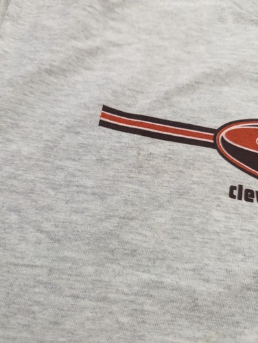 Vintage Cleveland Browns True Fan Sportswear Light Grey Mens T-Shirt Size XL NWT - Picture 9 of 9
