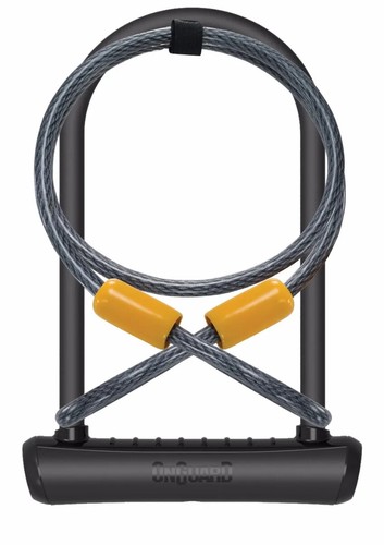 OnGuard Neon U-Lock + Extender Cable 115 x 230 x 11mm Shackle D U Bicycle Lock - Picture 4 of 4