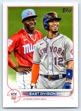 2022  Topps #98 NL East Division Smiles CC, CL New York Mets / Miami Marlins