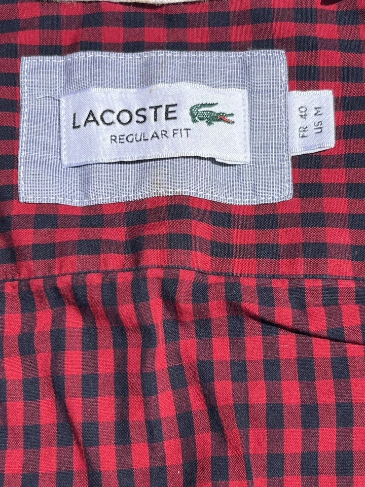 Preciosa camisa de vestir LACOSTE para hombre talla mediana Foto 4 de 4
