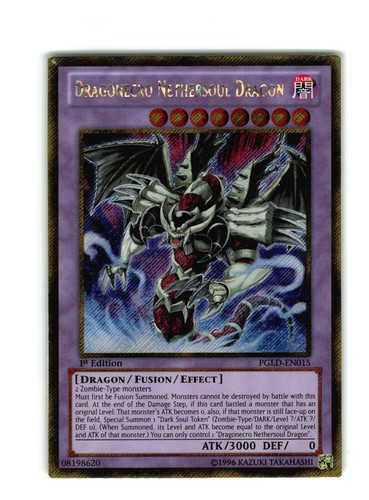 Yu-Gi-Oh! Dragonecro Nethersoul Dragon (PGLD-EN015) | Premium Gold Unlimited Edition, Gold Secret Rare, Carta Singola - 5